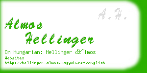 almos hellinger business card